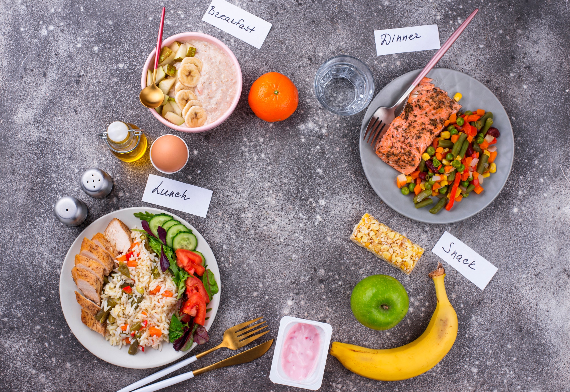 Lunch, Dinner, Snacks