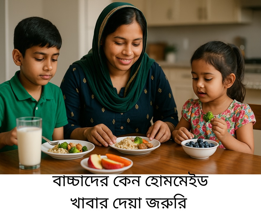 কেন বাচ্চাদের হোমমেড খাবার খাওয়ানো জরুরি