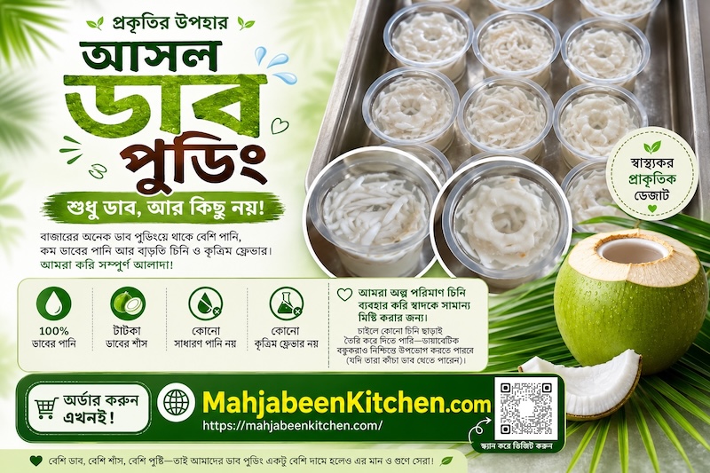 আসল ডাব পুডিং – শুধু ডাব, আর কিছু নয়!